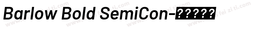 Barlow Bold SemiCon字体转换